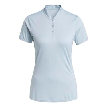 Imagem de adidas Camisa polo feminina Essentials Dot, Azul maravilha, XP