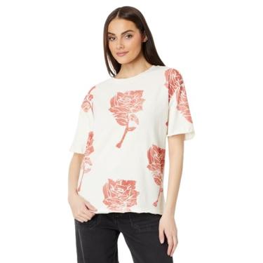 Imagem de Free People Camiseta floral pintada feminina, Combo marfim, G