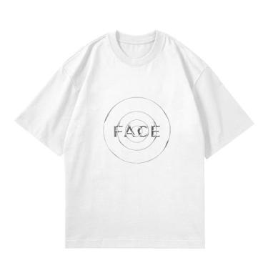 Imagem de Camiseta Jimin Solo Face, camisetas soltas k-pop unissex com suporte de mercadoria estampadas camisetas de algodão, Branco, M