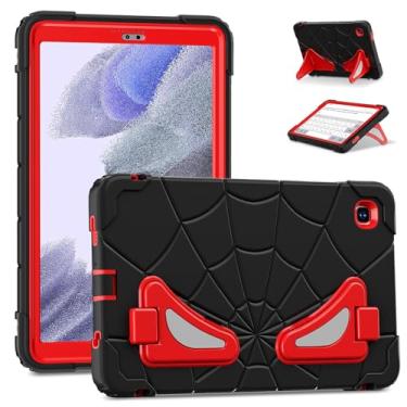 Imagem de FONREST Capa infantil robusta para Samsung Galaxy Tab A7 Lite (SM-T225/T220) 2021 22.1 cm à prova de choque PC à prova de choque + capa armadura híbrida de silicone resistente com suporte duplo para