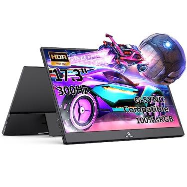 Imagem de NexiGo 300Hz 17.3 Inch Portable Monitor (NG17FGQ-S), FreeSync, G-SYNC Compatible, FHD IPS Gaming Display, Dual Speakers Eye Care Screen with HDMI/Type C for Laptop PC/MAC/Console, Built-in Kickstand