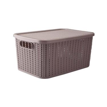 Imagem de Caixa com Tampa Trama Plasútil 14L E