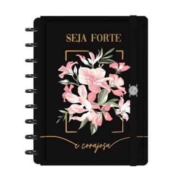 Imagem de Caderno de Disco Inteligente M Opulence Seja Forte Preto