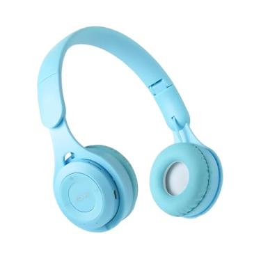 Imagem de Fone de Ouvido Sem Fio Bluetooth - Headset com Cancelamento de Ruído, Microfone Integrado e Ampla Distância Sem Interferência (Azul)