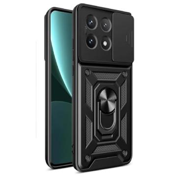 Imagem de Capinha à prova de choque Com Suporte Anel 360 Proteção para Camera Xiaomi Poco X6 Pro