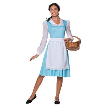Imagem de Spirit Halloween Disney Princess Adult Belle Blue Dress Costume - L | Officially Licensed | Beauty and the Beast | TV and Movies Costume | Cosplay Costume | Group Costume