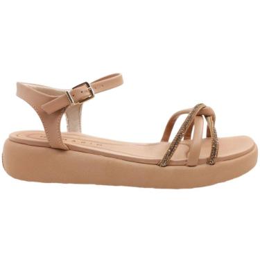 Imagem de Sandália Feminina Papete Casual Dia a Dia Ultra Conforto com Strass Ramarim 2424254