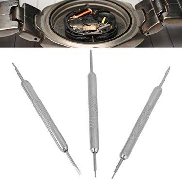 Imagem de YWBL-WH 20 peças removedor de pulseira de relógio ferramenta barra de mola ferramenta de reparo de pulseira de relógio ajustável liga de aço dupla cabeça, conjunto de chave de fenda