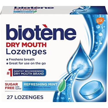 Imagem de Biotene Lozenges, Pastilhas Dry Mouth para hálito fresco, menta refrescante, 27 unidades