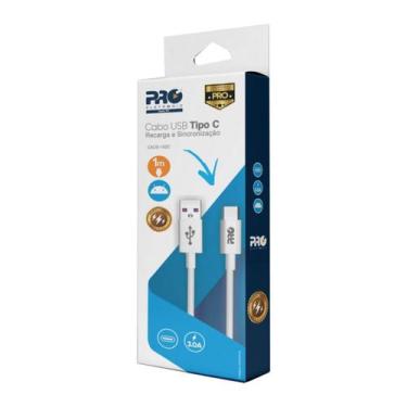 Imagem de Cabo de dados USB Tipo C Type-c 1 Metro Proeletronic Caus-100c