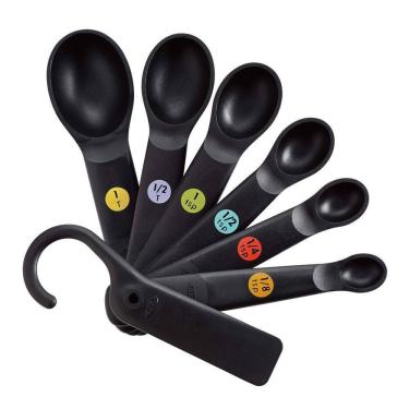 Imagem de Conjunto De 6 Colheres Medidoras Oxo Preto