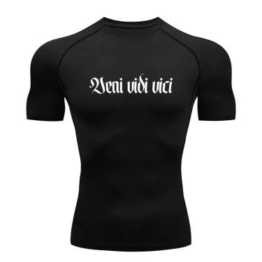 Imagem de Camiseta Compressão Treino Abstract Veni Vidi Vici Gym-Unissex