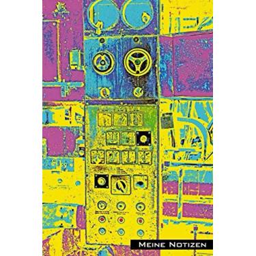 Imagem de Meine Notizen: Fabrik abstrakt, Maschine abstrahiert, mein Notizbuch, Cover mit abstrakter Fotokunst, Journal, digitale Fotokunst, digitale ... Format 15,24 x 22,85 cm (ca. A5), 120 Seit