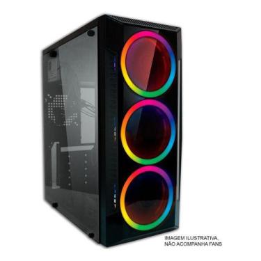 Imagem de Gabinete Gamer BrazilPC Bpc-C3147 Lateral de Vidro Com Garantia - Braz