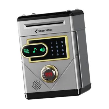 Imagem de menolana Cofrinho infantil, tela sensível ao toque, rolagem automática de dinheiro, banco eletrônico, brinquedo de dinheiro eletrônico para meninos, meninas, Argento