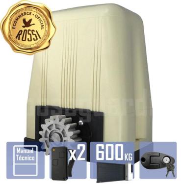 Imagem de Kit Motor Rossi Dz3 Turbo 2 Control Portão 600Kg, 110V