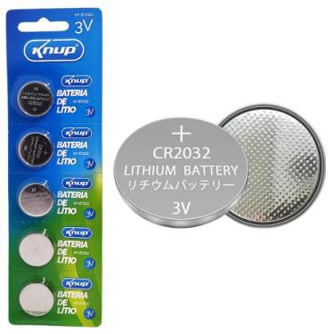 Imagem de Cartela Com 5 Unidades Bateria Cr2032 3v Lithium Durável E Seguro KPBT