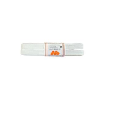 Imagem de Rolo Elástico chato nº24 Branco 1,5cm com 10mts cada-kit 4un - Mor