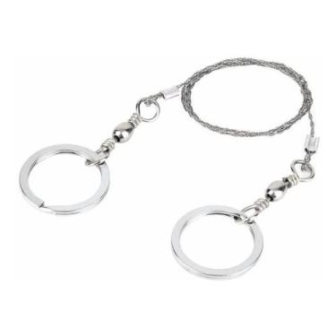 Imagem de Cabo De Aco Serra Arame Fio Wire Saw Camping Corte Bushcraft - MinyMix