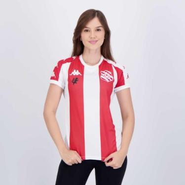 Imagem de Camisa Kappa Bangu I Supporter Feminina Vermelha e Branca, P
