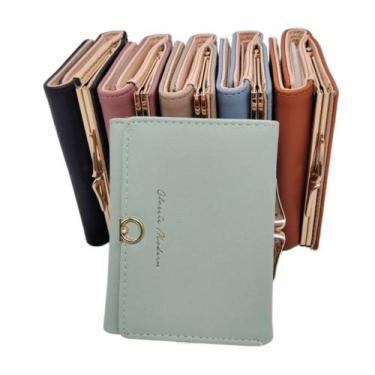 Imagem de Carteira com Porta Cartão e Moedas Feminina - good felps, Verde