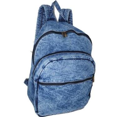 Imagem de Mochila jeans escolar clássica tw404 - by plataforma 1