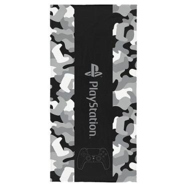 Imagem de Toalha de Banho Aveludada Estampada Playstation 0,70cm x 1,40m - Leppe