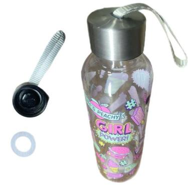 Imagem de Garrafa de água Escolar Infantil Girl Power 600ml - Tesla Store
