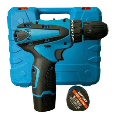 Imagem de Furadeira Elétrica Sem Fio 2 Baterias 12v Baterias De Lítio Maleta Tra