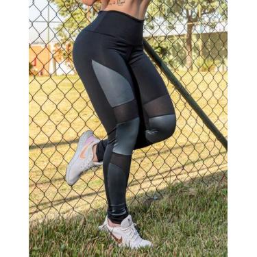 Imagem de Calça Dia a Dia Feminina Punho com Recortes em Cirrê e Tela Envio Imed