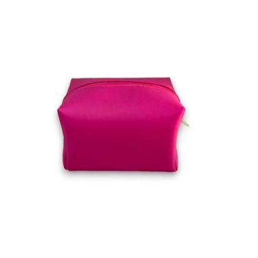 Imagem de Nécessaire Plástico Rosa Tamanho Pequeno - DaniBordados, Rosa