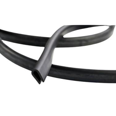 Imagem de Rolo de 10 Metros Perfil Borracha EPDM Debrum Tipo U 9mm Acabamento Lo