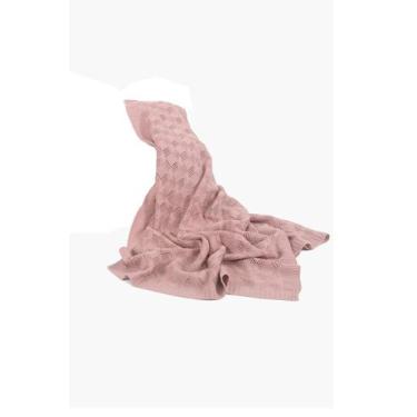 Imagem de Peseira Tricô Flor HomeBliss, Rosa, Único