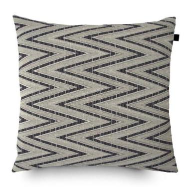 Imagem de Almofada Jacquard Tripolli Missoni 40x40cm Bege/Preto - FASTLAR