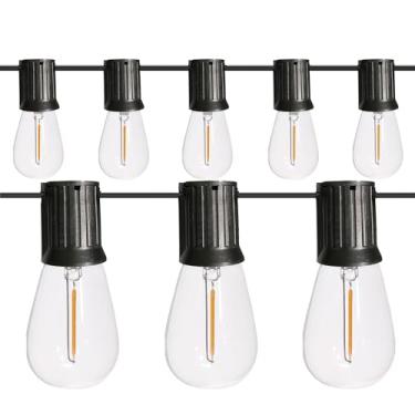 Imagem de Varal de Luzes Externo Cordão Gambiarra 15 Metros com 15 Soquetes E27 | Sem Lâmpadas, com Prolongador