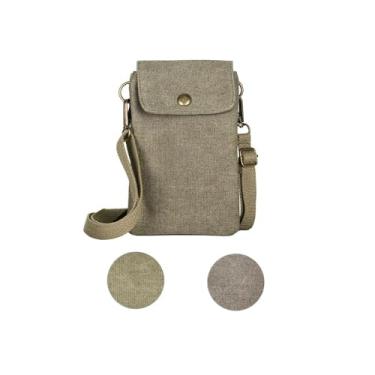 Imagem de Para Galaxy S24 Ultra, S23 Plus, A55/A14 Bolsa transversal de lona pequena universal para celular 4,7-7,2 polegadas, alça de ombro ajustável para iPhone 16 15 Pro Max, Huawei/HTC/Sony (verde)