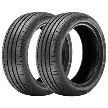 Imagem de Jogo 2 Pneus Pirelli Aro 17 Cinturato P7 215/50R17 91V, 5 anos Contra 