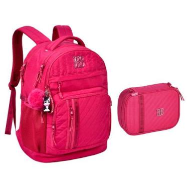 Imagem de Kit Mochila de Costas e Estojo Box Rebecca Bonbon Crinkle Com Matelass