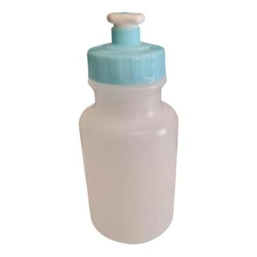 Imagem de Kit 10 Mini Garrafas Squeeze 300ml Plástico Transparente - Deposito Es