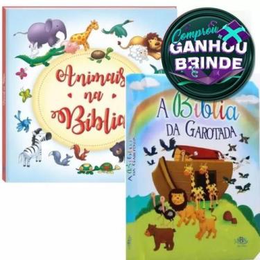 Imagem de Combo Bíblia Da Garotada Capa Dura Almofadada Bíblia Infantil + Livro 