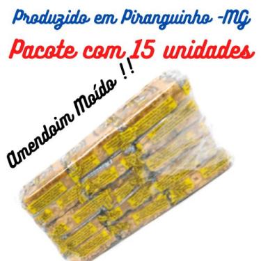 Imagem de Pé de Moleque de Amendoim Moído Pacote com 15 unidades Com 60g Pirangu