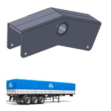 Imagem de Balança Randon chapa 8mm estampada (interno 95mm) pino 60mm - Zanbor