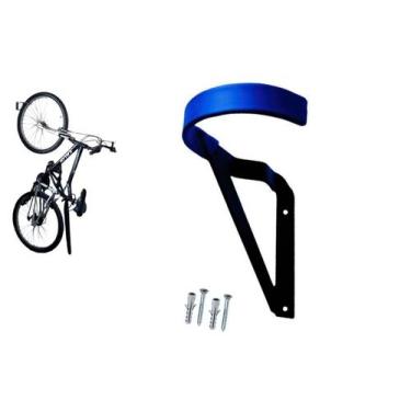 Imagem de Suporte para bicicleta parede vertical - FerragensHT, Azul