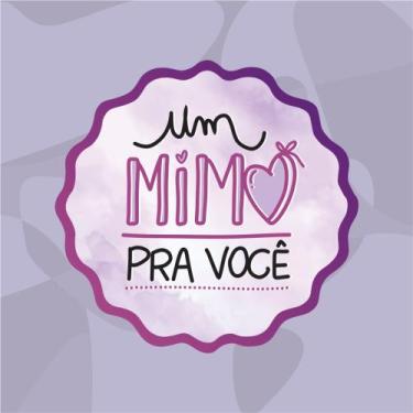 Imagem de Adesivos Vinil com recorte especial 5X5cm / MODELO UM MIMO PRA VOCÊ / 