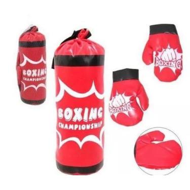 Imagem de Kit Completo De Boxe Muay Thai Infantil Saco Pancadas E Luvas - toy ki