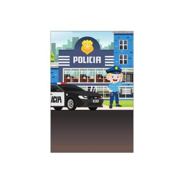 Imagem de Painel De Festa Vertical 1,50 x 2,20 - Policia Cute Loiro 012 - Via Co