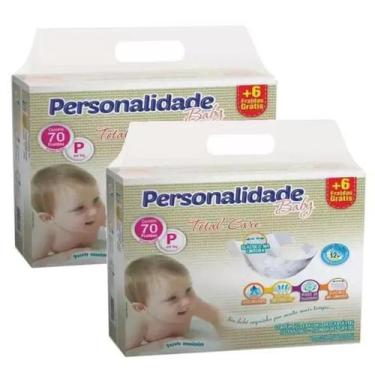 Imagem de Fralda Personalidade Baby Total Care 2 Pacotes Tamanho P - Até 5 Kg Co