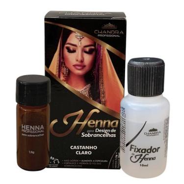 Imagem de Kit de Henna Profissional Designer sobrancelha Chandra com Navalha Pin