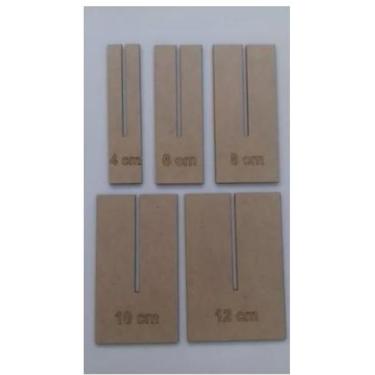 Imagem de Gabarito Molde Para Laços Kit Com 10 Peças Mdf Cru - AGV Criações