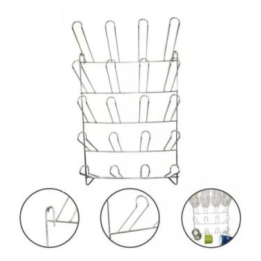 Imagem de Escorredor Copo 20 Lugares Parede - Águia